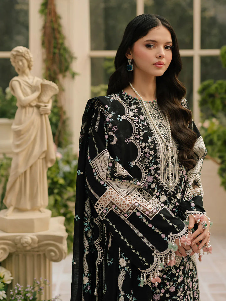 BIN ILYAS EMBROIDERED LAWN UNSTITCHED 3PC SET | KPA0044