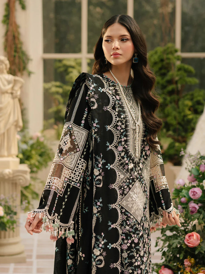BIN ILYAS EMBROIDERED LAWN UNSTITCHED 3PC SET | KPA0044