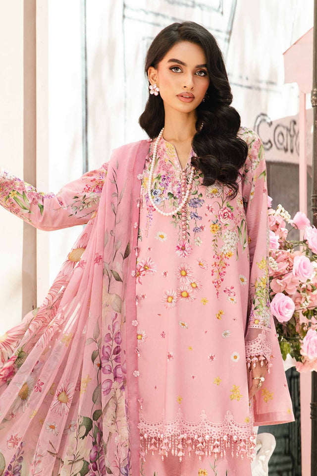 Maria B EMBROIDERED LAWN UNSTITCHED 3PC SET | KPA0047