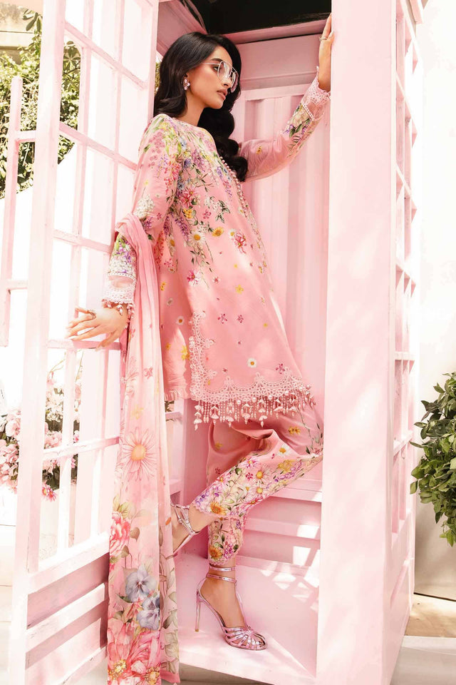 Maria B EMBROIDERED LAWN UNSTITCHED 3PC SET | KPA0047