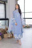 AZURE EMBROIDERED UNSTICHED 3PC SUIT | KPA0071