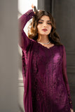 AZURE CHIFFON EMBROIDERED UNSTITCHED 3PC SUIT | KPA0070