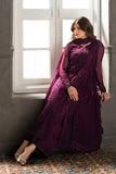 AZURE CHIFFON EMBROIDERED UNSTITCHED 3PC SUIT | KPA0070