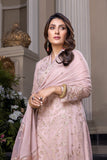 AZURE CHIFFON EMBROIDERED UNSTICHED 3PC SUIT | KPA0076