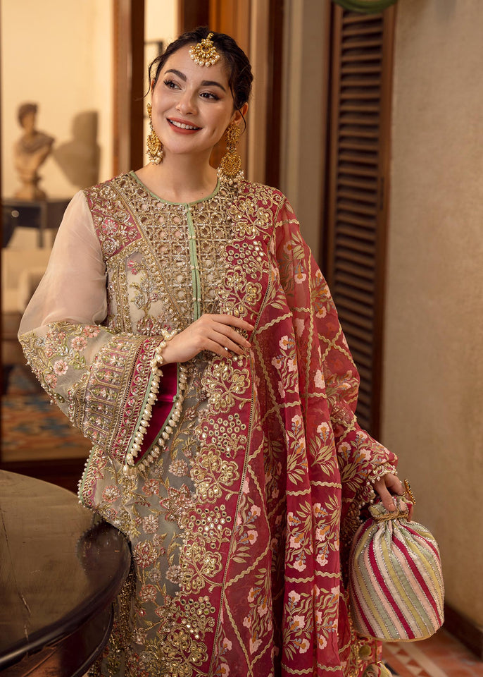 CRIMSON HEAVY EMBROIDERED UNSTITCHED 3PC SUIT | KPA0129