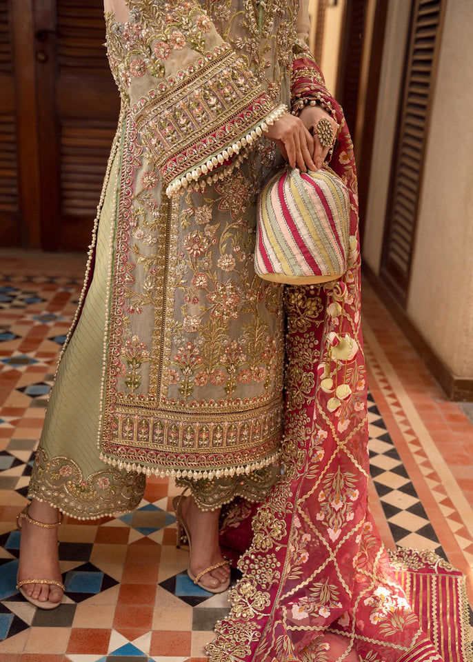 CRIMSON HEAVY EMBROIDERED UNSTITCHED 3PC SUIT | KPA0129