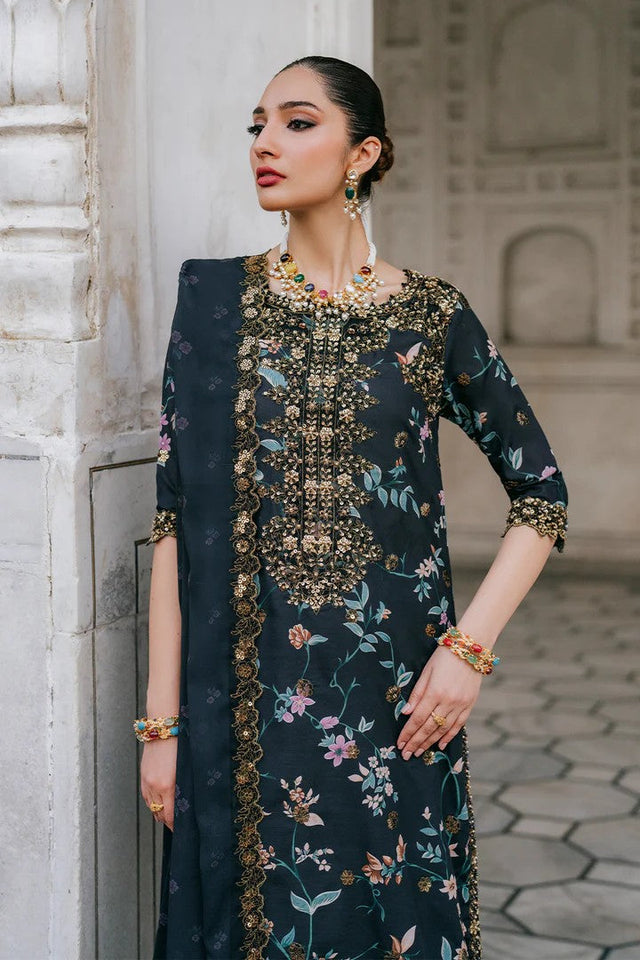 BIN ILYAS EMBROIDERED LAWN UNSTITCHED 3PC SET | KPA0043