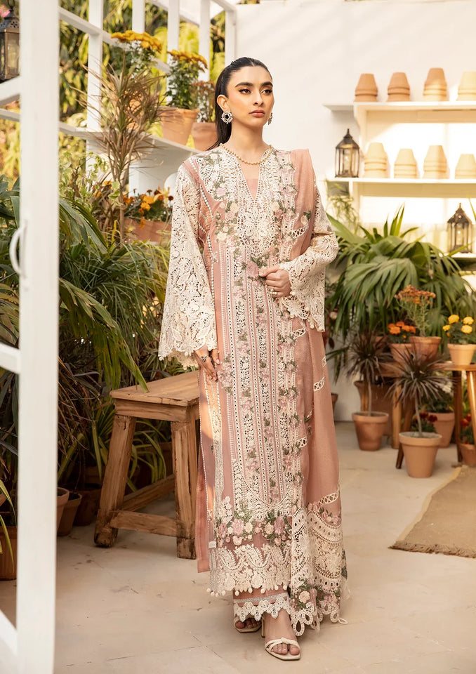 EMBROIDERED COTTON UNSTITCHED 3PC SET | KPA0026