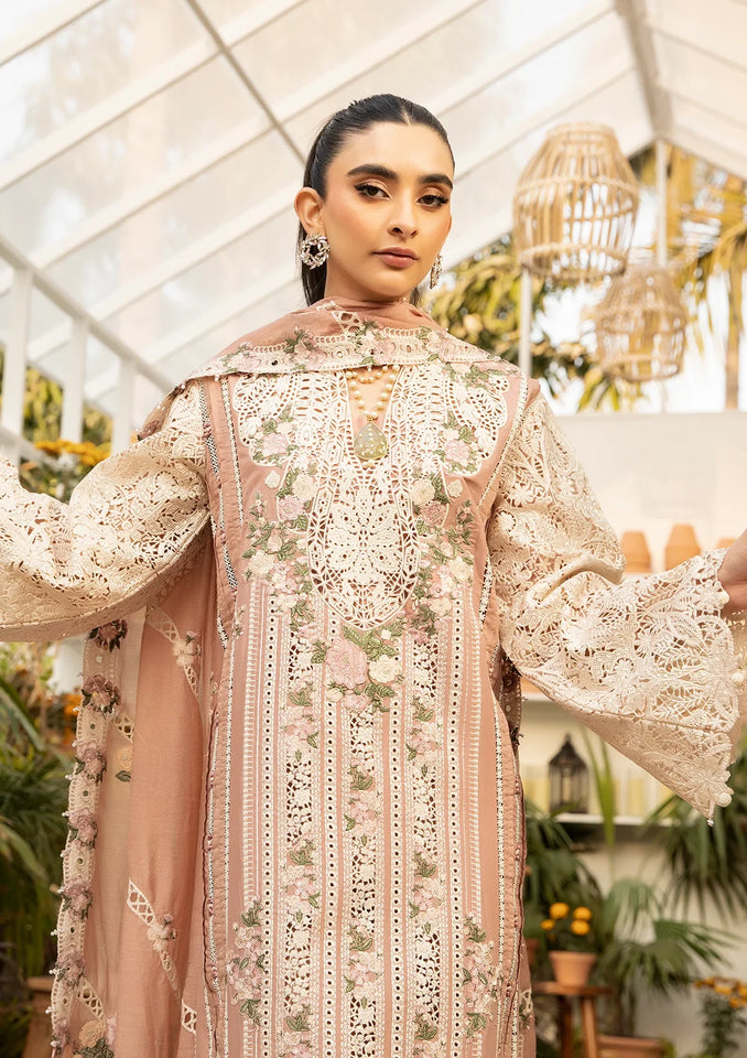 EMBROIDERED COTTON UNSTITCHED 3PC SET | KPA0026