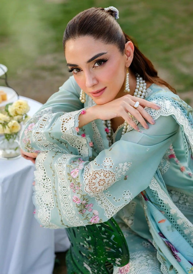 ELAF ZOYA CHIKENKARI UNSTITCHED 3PC SUIT | KPA0083