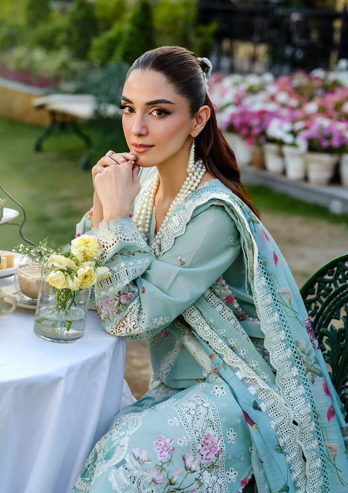 ELAF ZOYA CHIKENKARI UNSTITCHED 3PC SUIT | KPA0083
