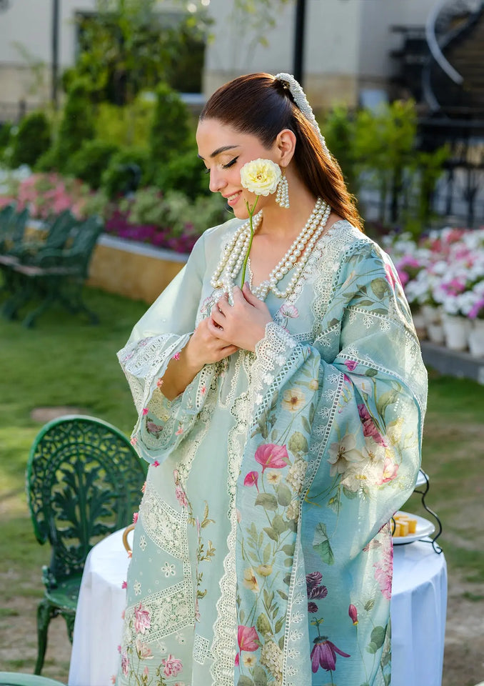 ELAF ZOYA CHIKENKARI UNSTITCHED 3PC SUIT | KPA0083