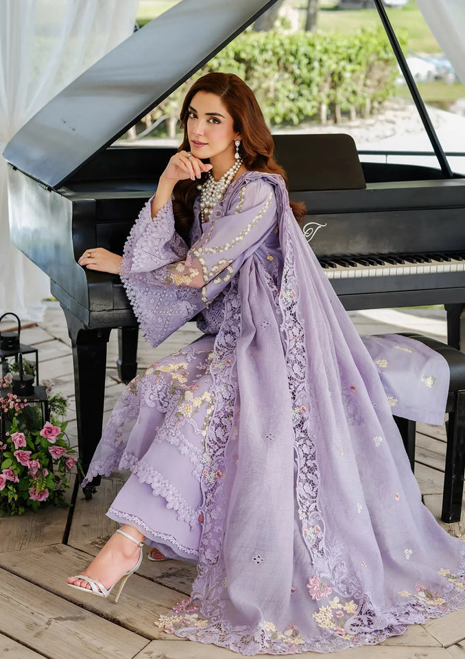 ELAF HUES COTTON UNSTITCHED EMBROIDERED 3 PC SUIT | KPA0062
