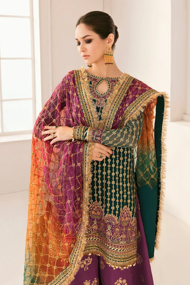 BAROQUE EMBROIDERED UNSTITCHED 3PC SUIT | KPA0069