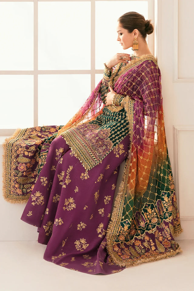 BAROQUE EMBROIDERED UNSTITCHED 3PC SUIT | KPA0069