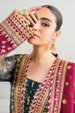 BAROQUE CHIFFON EMBROIDERED UNSTITCHED 3PC SUIT | KPA0102
