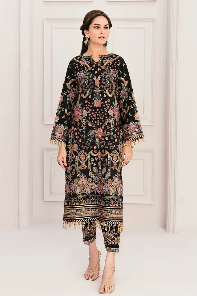 BAROQUE HEAVY EMBROIDERED BRIDAL UNSTICHED 3PC| KPA0074