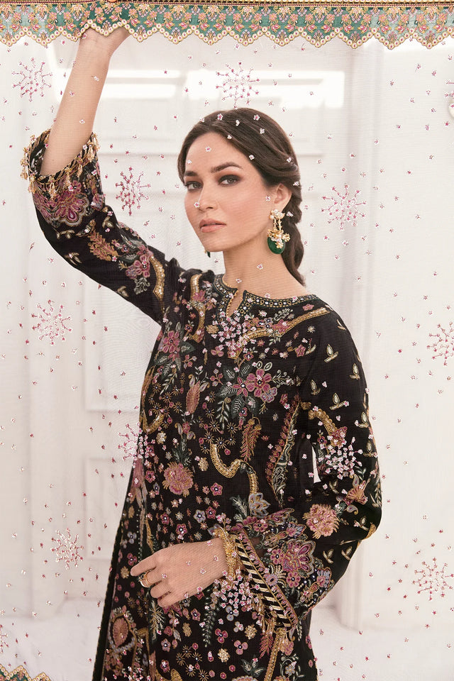 BAROQUE HEAVY EMBROIDERED BRIDAL UNSTICHED 3PC| KPA0074