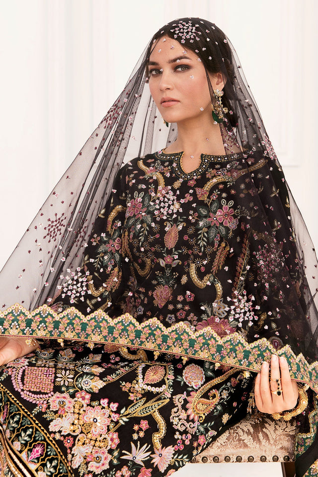 BAROQUE HEAVY EMBROIDERED BRIDAL UNSTICHED 3PC| KPA0074