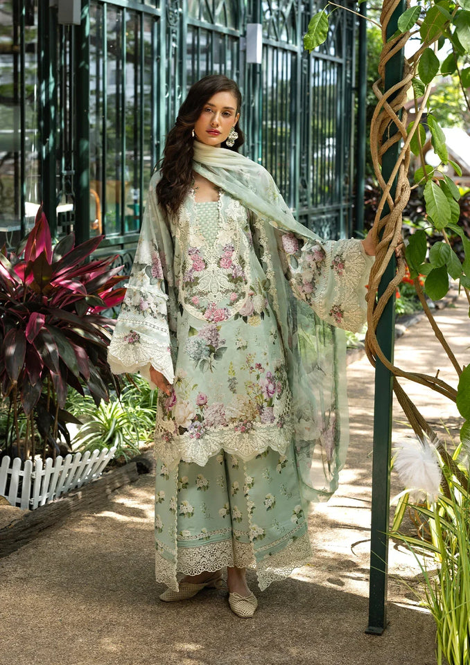 ELAAF PRINTED EMBROIDERED UNSTICHED 3PC SUIT | KPA0099