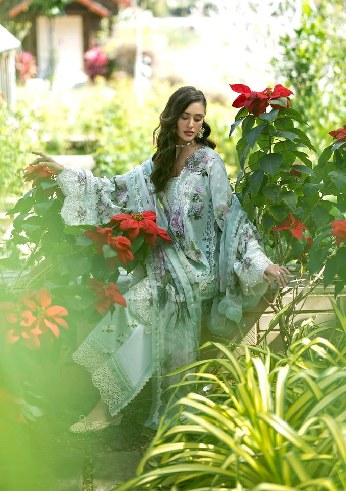ELAAF PRINTED EMBROIDERED UNSTICHED 3PC SUIT | KPA0099