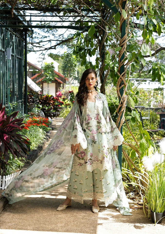 ELAAF PRINTED EMBROIDERED UNSTICHED 3PC SUIT | KPA0099