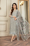 ZARIF NET LUXURY EMBROIDERED UNSTITCHED 3PC SUIT | KPA0073