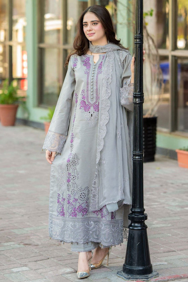 EMBROIDERED LAWN UNSTITCHED 3PC SET | KPA0027