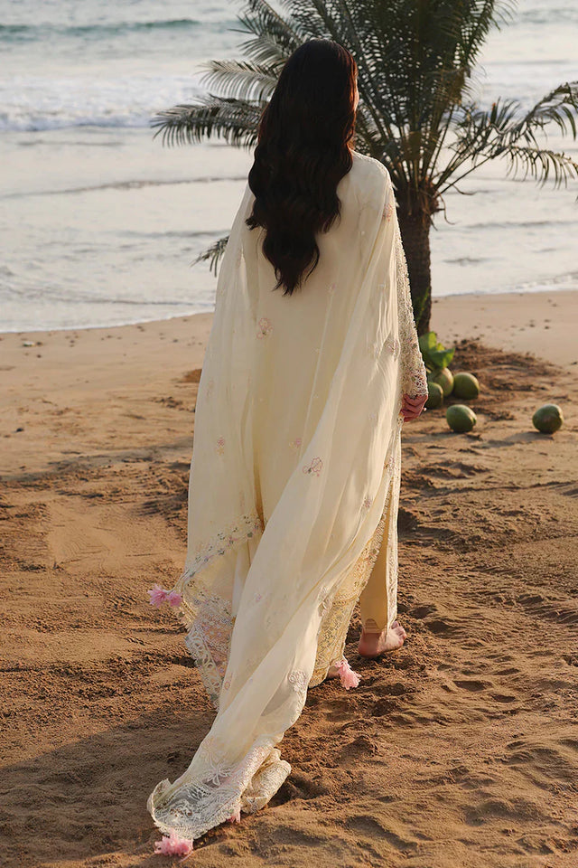 QALAMKAR COTTON EMBROIDERED UNSTICHED 3PC SUIT | KPA0080