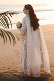 QALAMKAR COTTON EMBROIDERED UNSTICHED 3PC SUIT | KPA0079