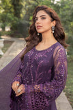 MARIA.B CHIFFON EMBROIDERED UNSTITCHED 3PC SUIT | KPA0068