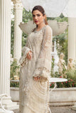MARIA.B UNSTITCHED EMBROIDERED CHIFFON 3PC SUIT | KPA0059
