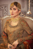 MARIA B WEDDING EMBROIDERED UNSTICHED 3PC MAXI | KPA0116