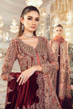 MARIA.B UNSTITCHED EMBROIDERED SALMON PINK 3PC SUIT BD-2701 – KPA0058