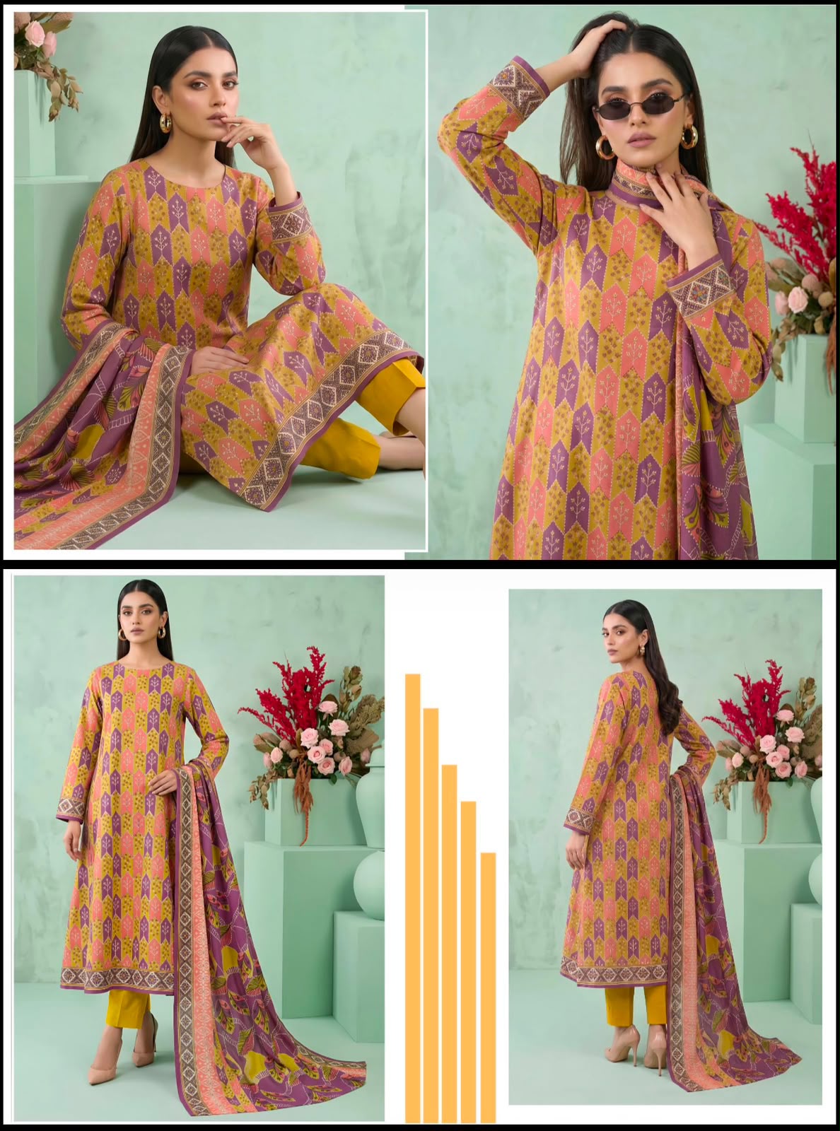 Khushi 3PC Skin Color Lawn | Women's Unstitched Lawn Suit