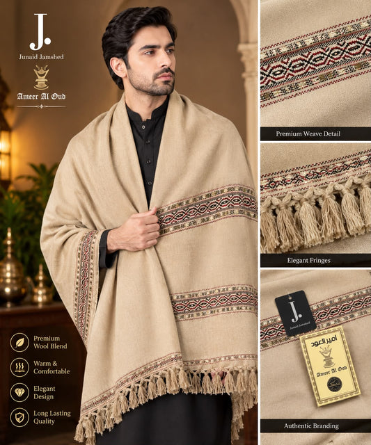 J. Wool Shawl Creame