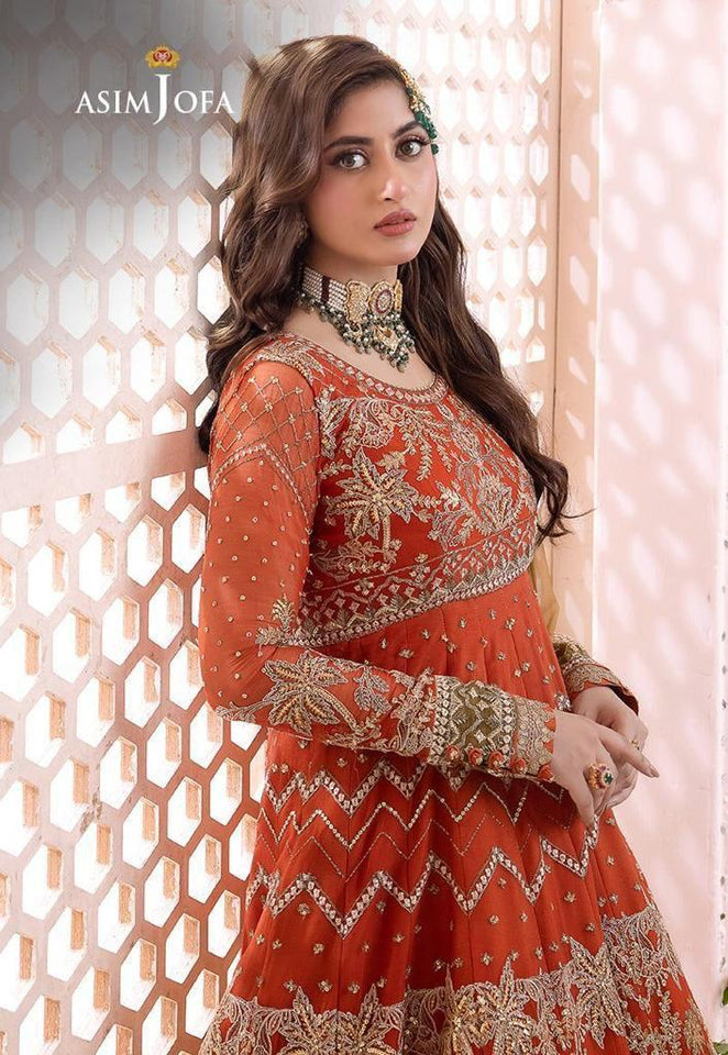 ASIM JOFA HEAVY EMBROIDERED UNSTITCHED 3PC MAXI | KPA0122