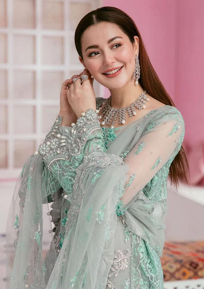 EMBROIDERED ORGANZA UNSTITCHED 3PC SET | KPA0039