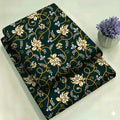 Premium Green & Gold Botanical 2-Piece Unstitched Suit